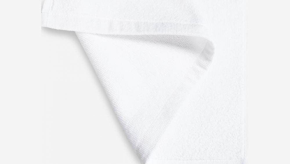 Tapete casa de banho de algodão - 60 x 80 cm - Branco