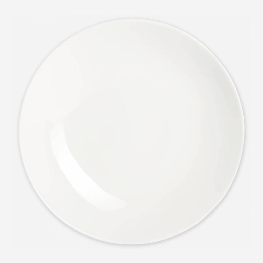 Assiette à soupe 25cm en porcelaine blanche