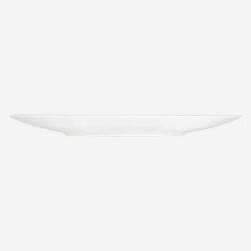 Dessertbord porselein - 22 cm - Wit
