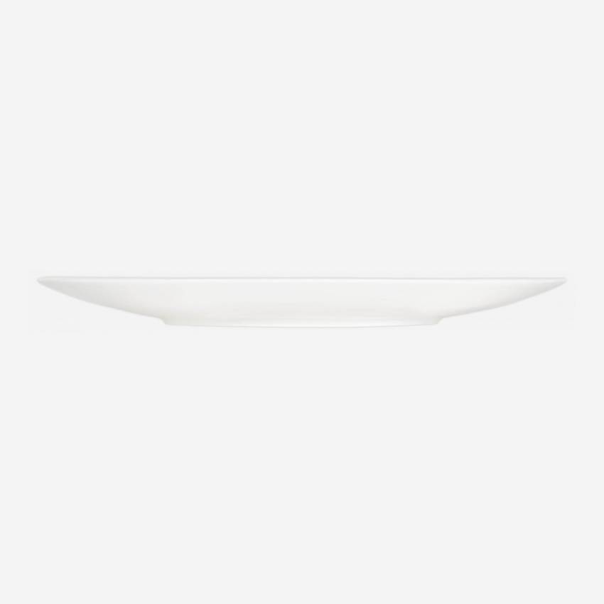 Piatto da dessert in porcellana - Bianco - 22cm