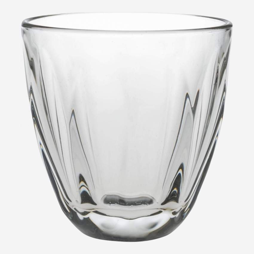 Bicchiere basso in vetro - Trasparente - Design by Christian Ghion