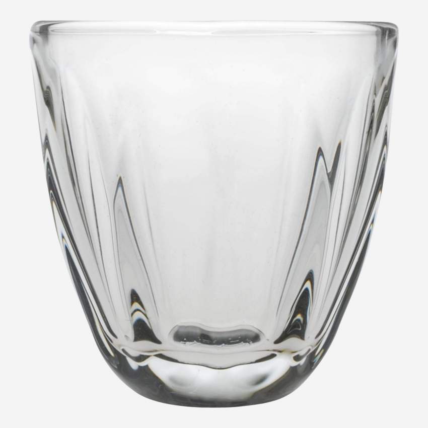 Vaso bajo de vidrio - Transparente - Design by Christian Ghion