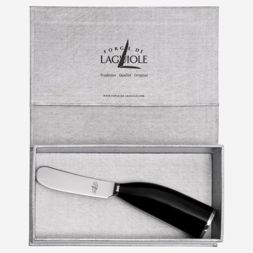 Couteau à beurre Forge de Laguiole Lou Bure manche corne foncée 7,5cm