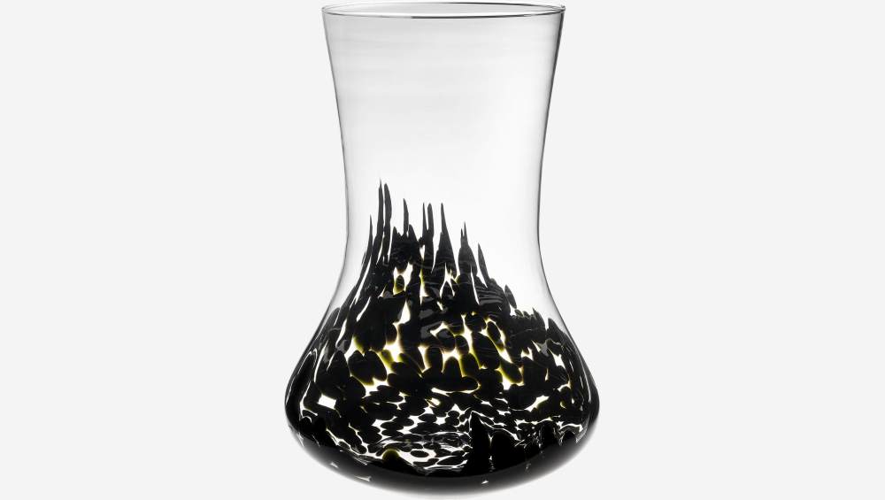 Vaso in vetro soffiato - 29,5 x 43 cm - Trasparente
