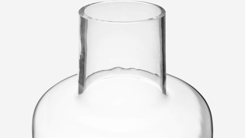 Vaso in vetro soffiato - 22 x 40 cm - Trasparente