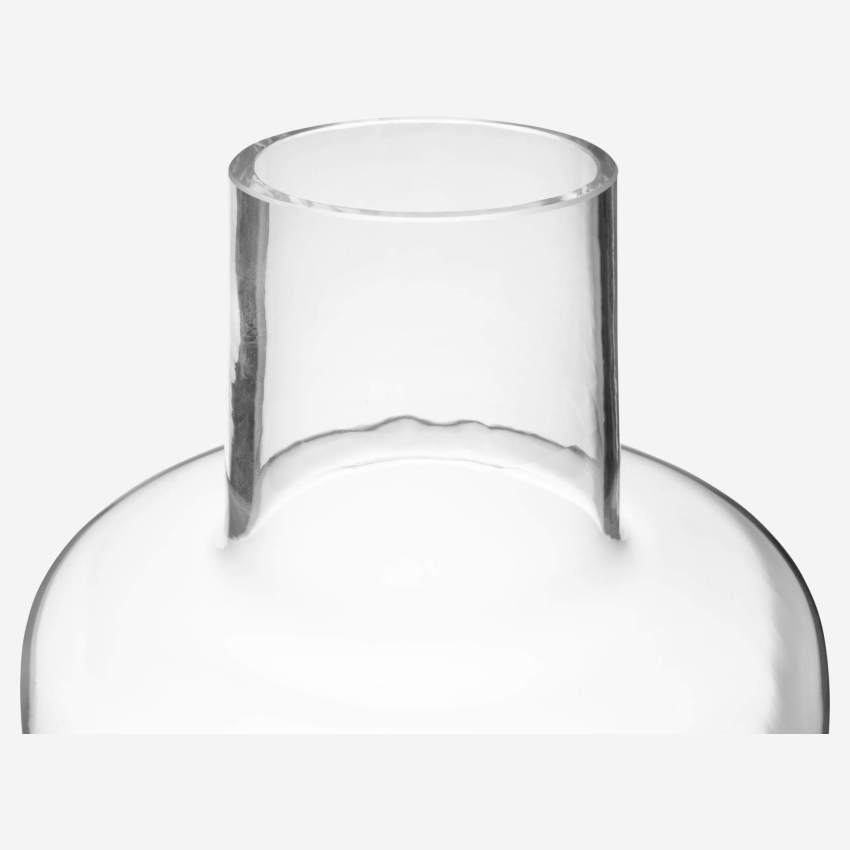 Vaso in vetro soffiato - 22 x 40 cm - Trasparente