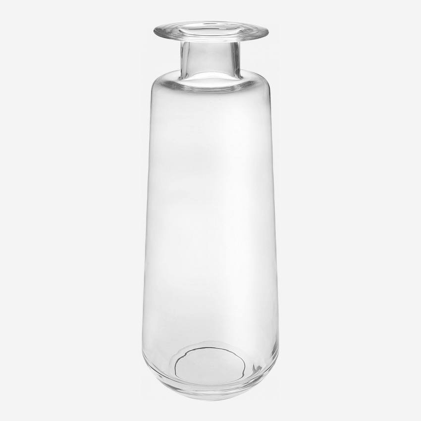 Vaso in vetro soffiato - 19.5 x 50 cm - Trasparente