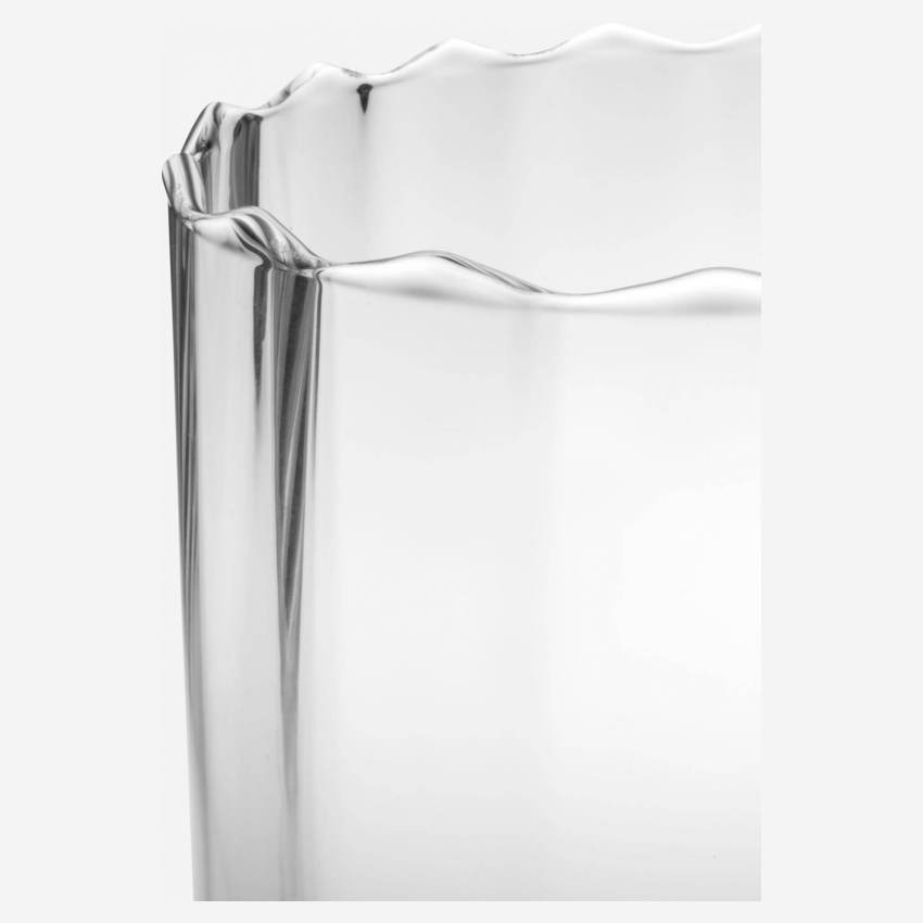 Vaso in vetro soffiato - 19.5 x 26.5 cm - Trasparente