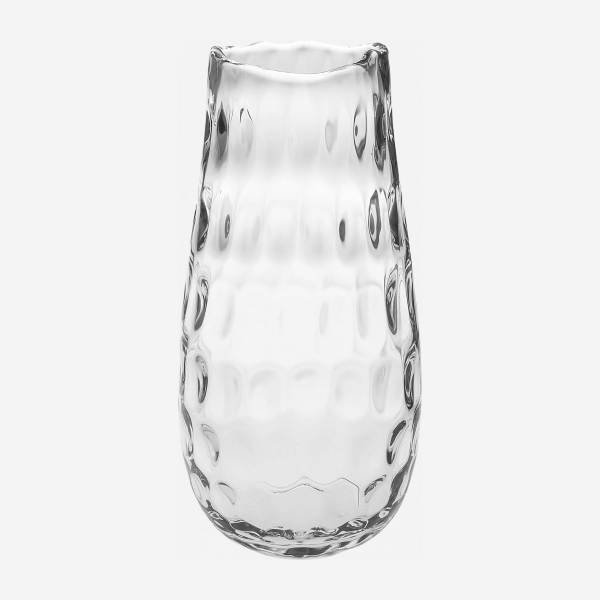 Vase aus Glas - 14,5 x 30 cm - Transparent