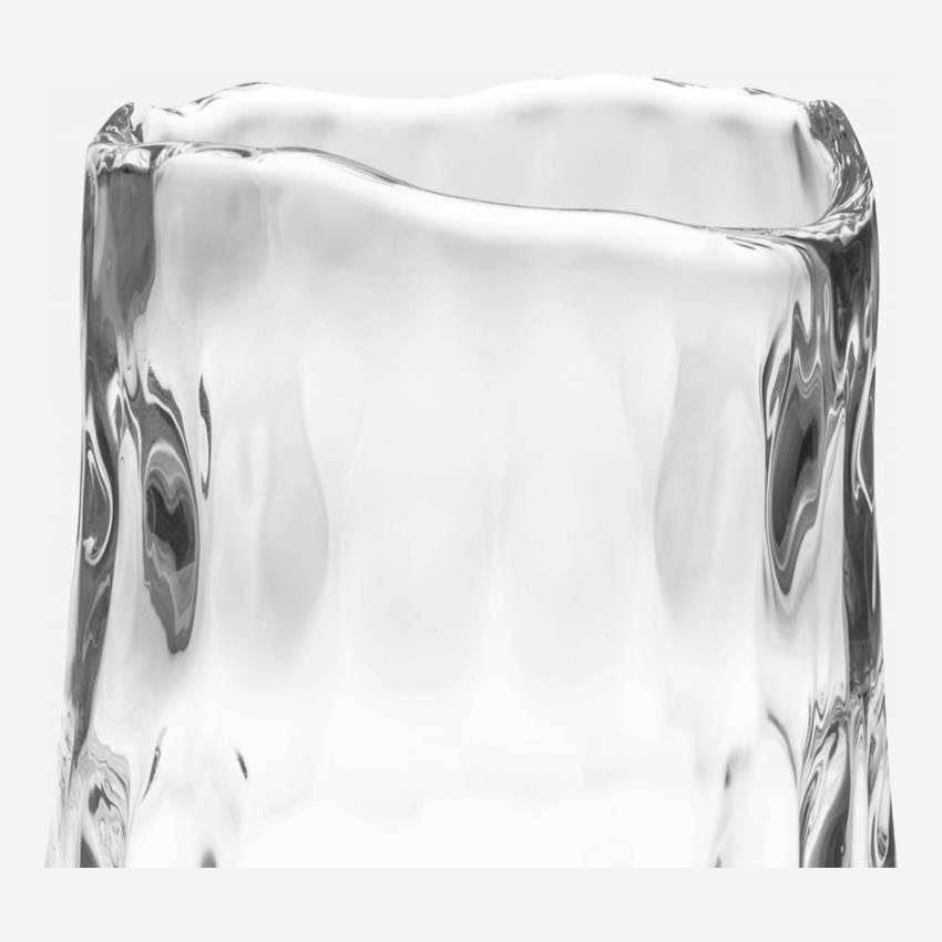 Vaso in vetro soffiato - 14,5 x 30 cm - Trasparente