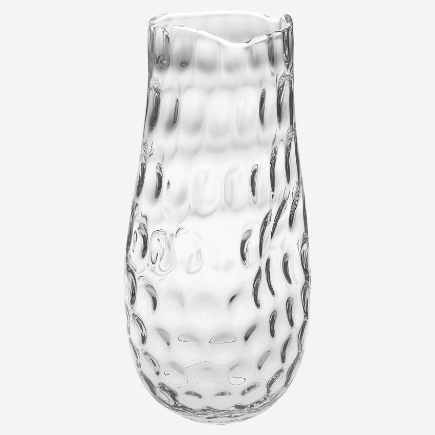 Vase en verre - 19 x 40 cm - Transparent