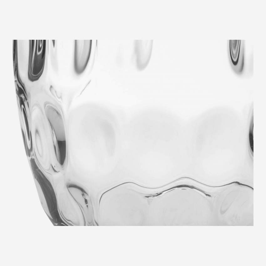 Vase aus Glas - 19 x 40 cm - Transparent