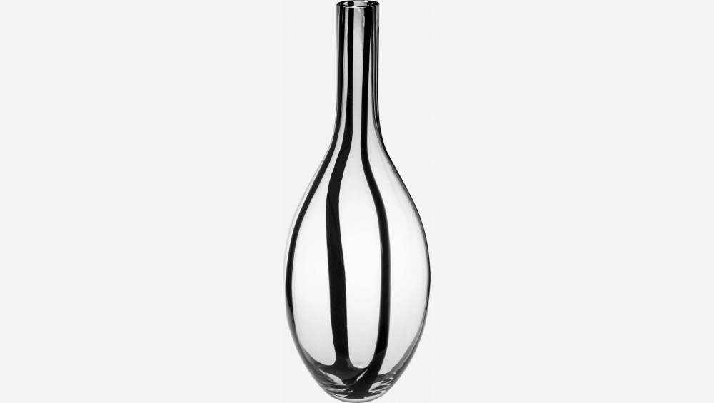 Vaso in vetro soffiato - 20 x 53 cm - Trasparente