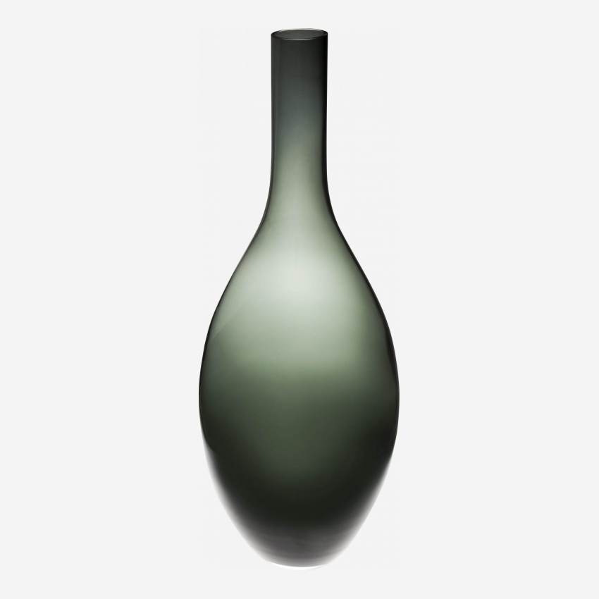 Vaso in vetro soffiato - 53 x 20 cm - Grigio fumé