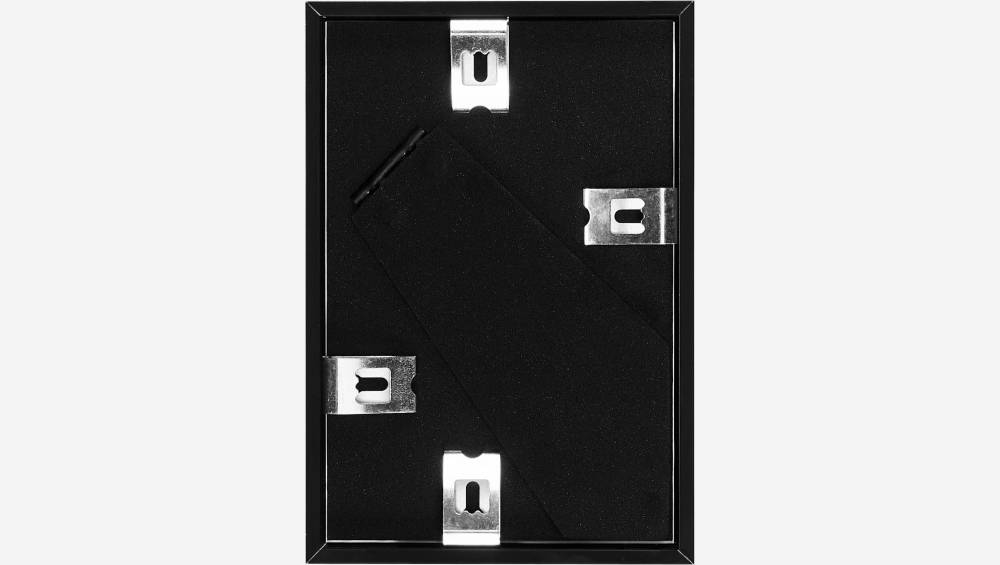 Bilderrahmen zum Hinstellen aus Aluminium - 13 x 18 cm - Schwarz