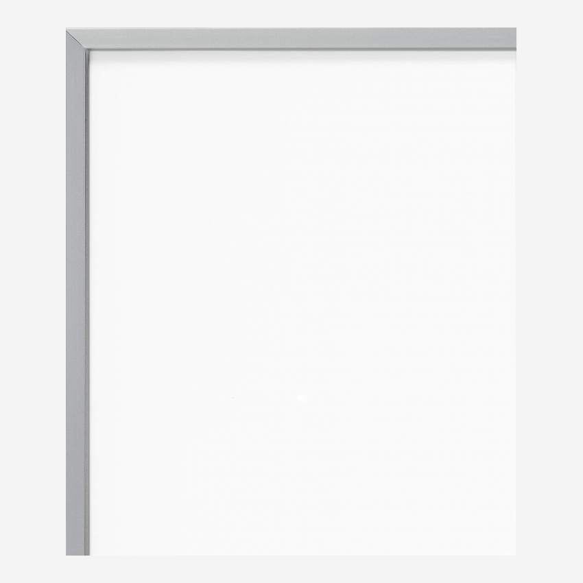 Cornice da parete in alluminio - 21 x 30 cm - Argento