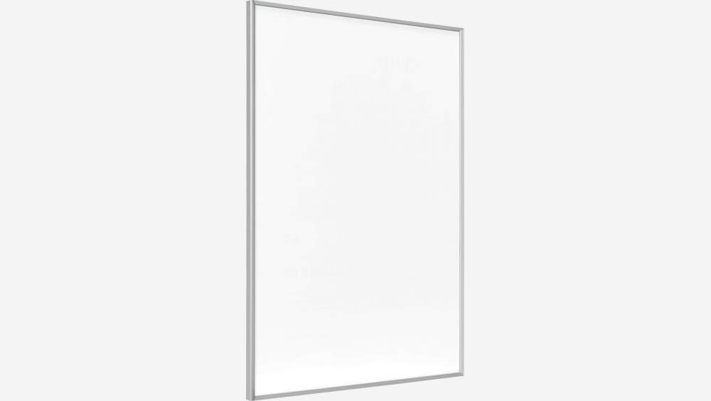 Cornice da muro in alluminio - 60 x 80 cm - Argento