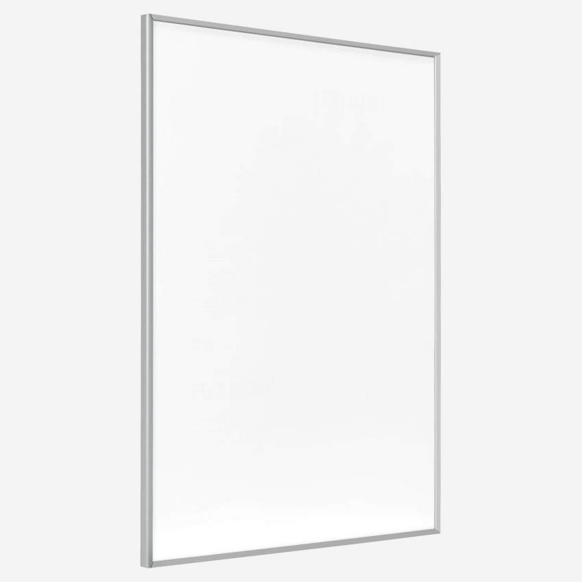 Marco de fotos de aluminio - 60 x 80 cm - Plateado