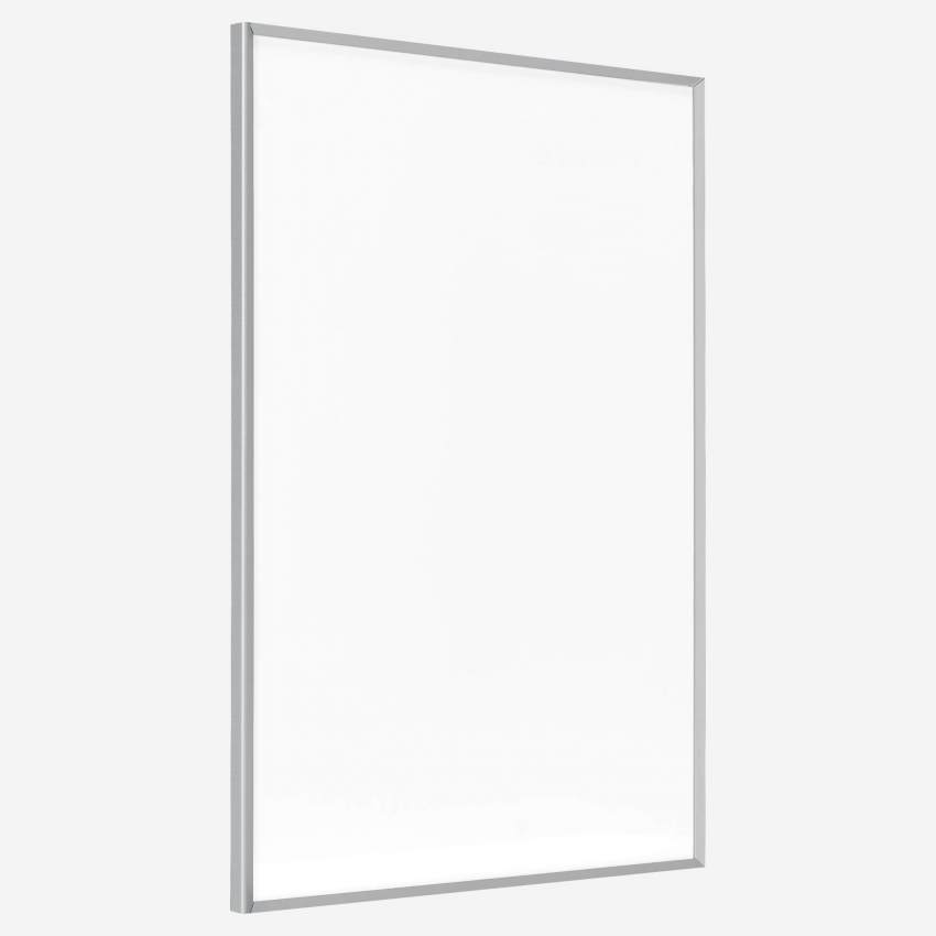 Marco de fotos de aluminio - 50 x 70 cm - Plateado