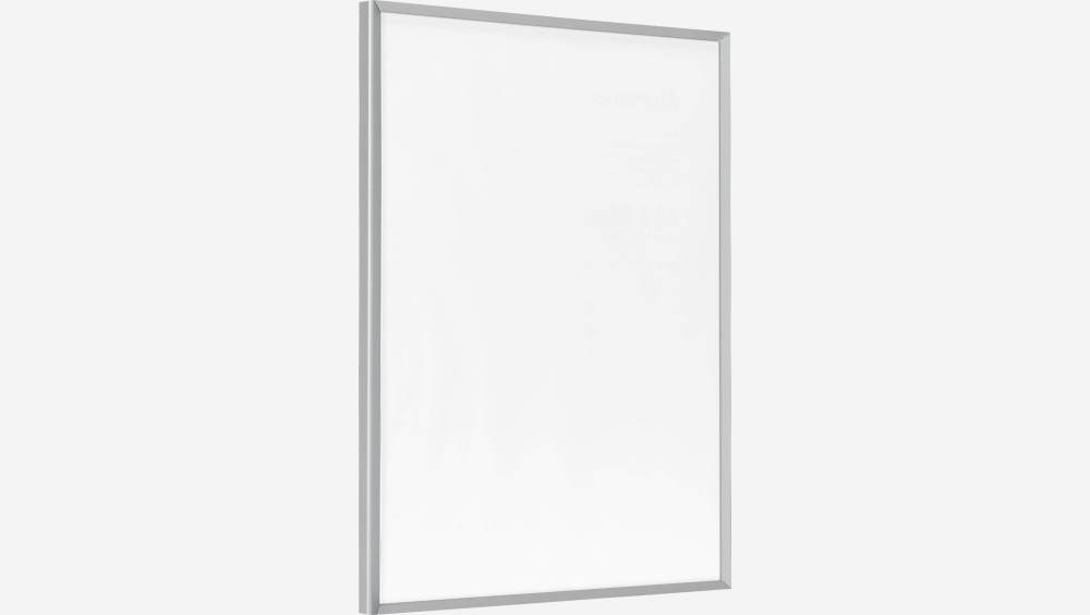 Marco de fotos de aluminio - 40 x 50 cm - Plateado