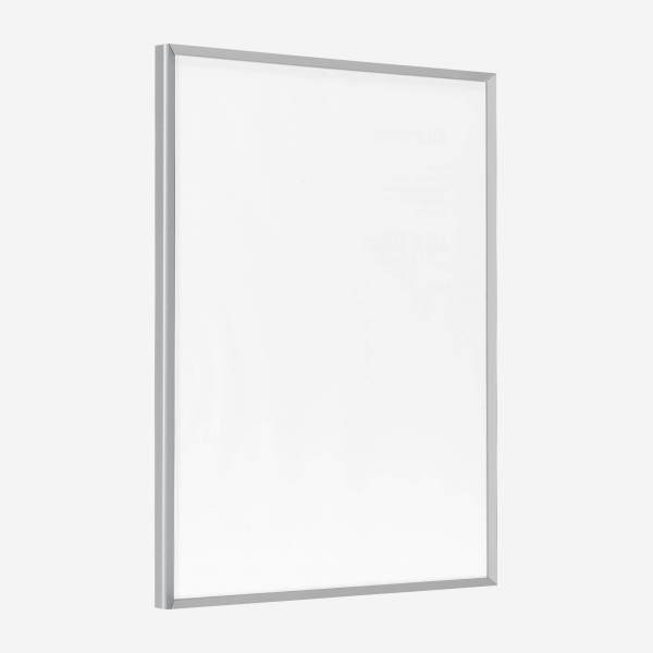 Marco de fotos de aluminio - 40 x 50 cm - Plateado