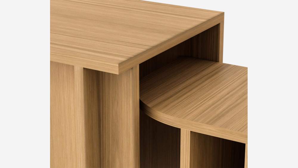 Tables gigognes en chêne - Naturel - Design by Marie Matsuura