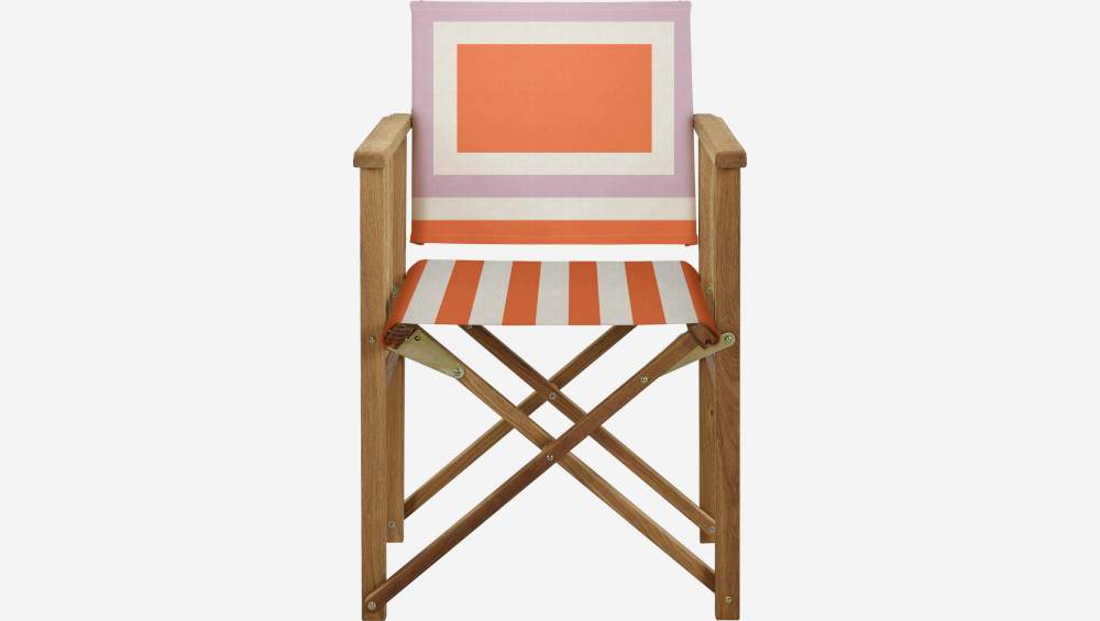 Katoenen doek voor vouwstoel - Unico oranje van Floriane Jacques (frame apart verkrijgbaar)