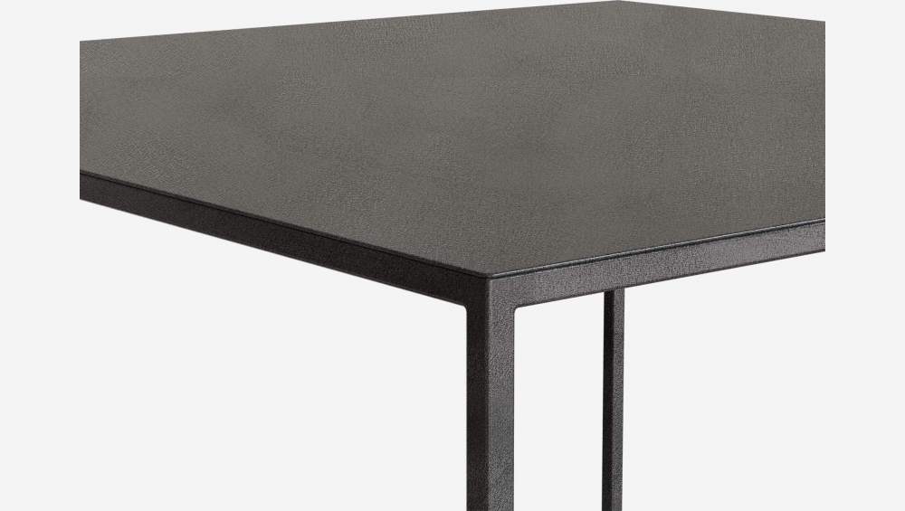 Conjunto de 2 mesas de apoio metálicas – Preto
