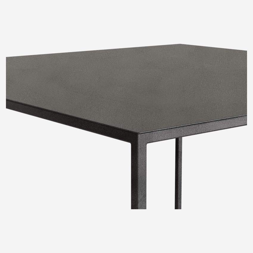 Mesa de Centro de Metal – 80 x 40 cm – Negro