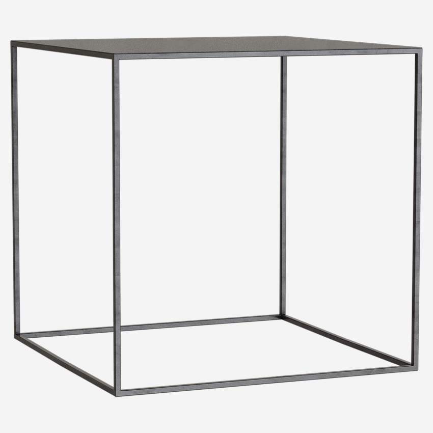 Table d’appoint en métal 40 x 40 cm – Noir