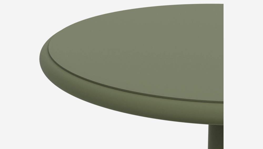 Mesa auxiliar redonda de Aluminio – Verde caqui
