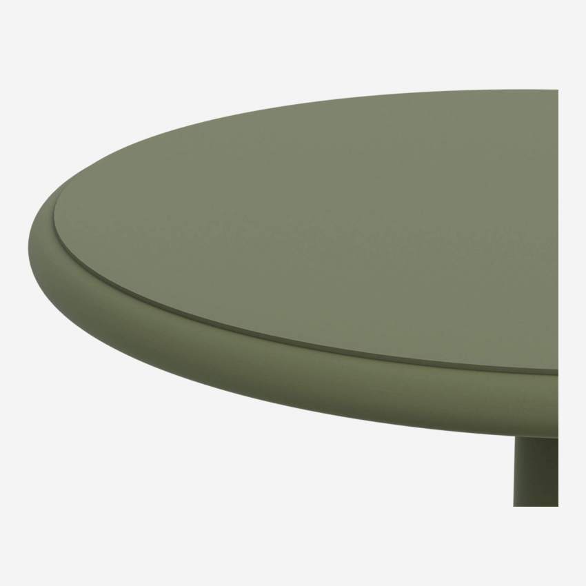 Table d’appoint ronde en aluminium – Vert kaki