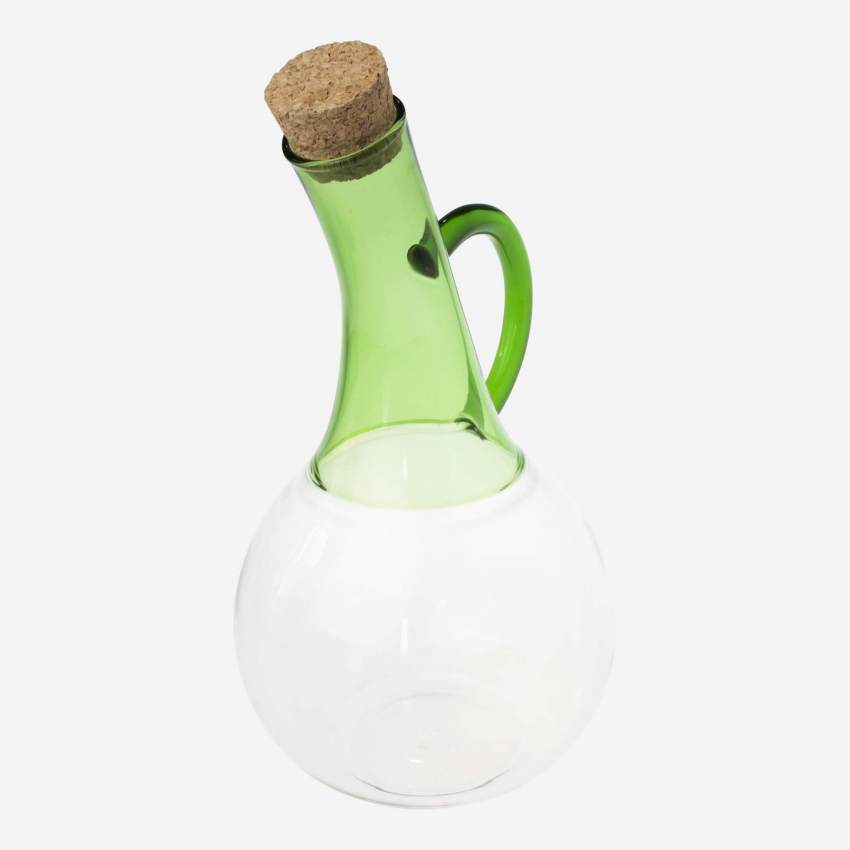 Ölflasche aus Glas - Grün