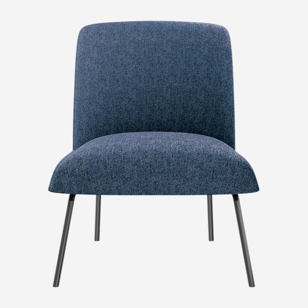 Fauteuil van stof - Donkerblauw - Design by Christian Ghion