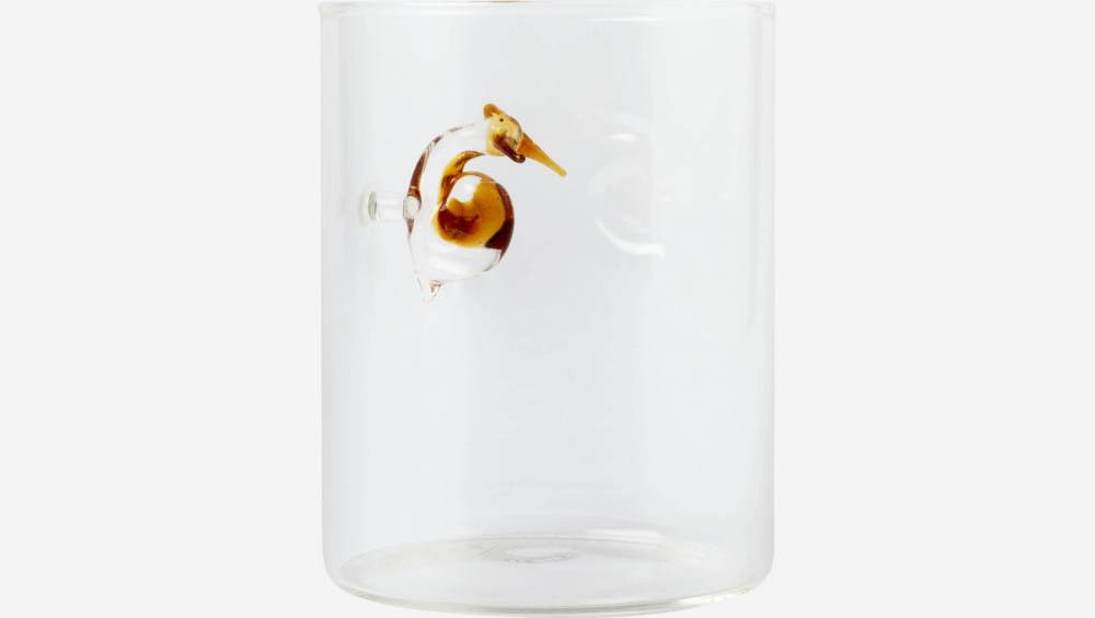 Gobelet en verre avec escargot - Transparent 