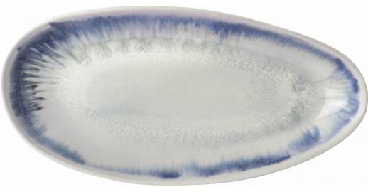 Oprah - Plat de Service en Grès - 33 cm - Bleu - Habitat