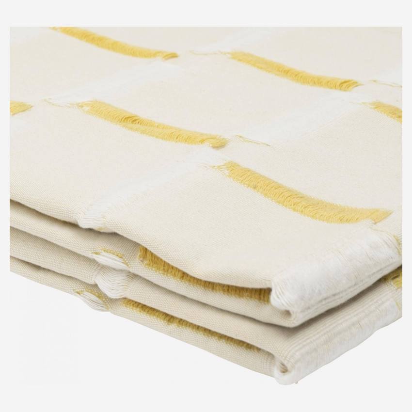 Colcha de algodón - 230 x 260 cm - Amarillo