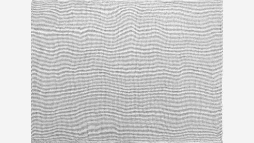 Plaid aus Leinen - 130 x 170 cm - Grau