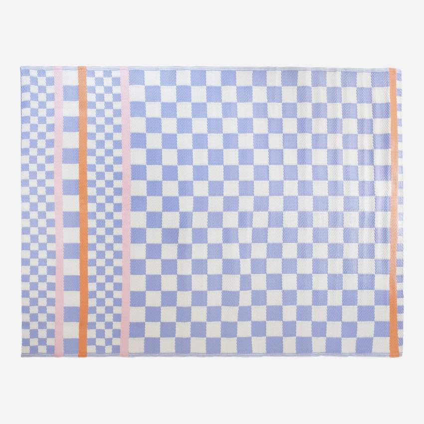 Outdoor-Teppich aus Polypropylen - 180 x 240 cm - Blau