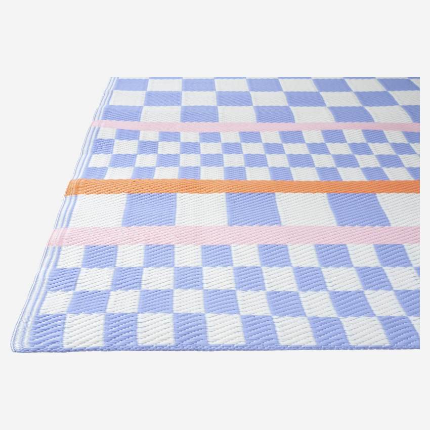 Outdoor-Teppich aus Polypropylen - 180 x 240 cm - Blau