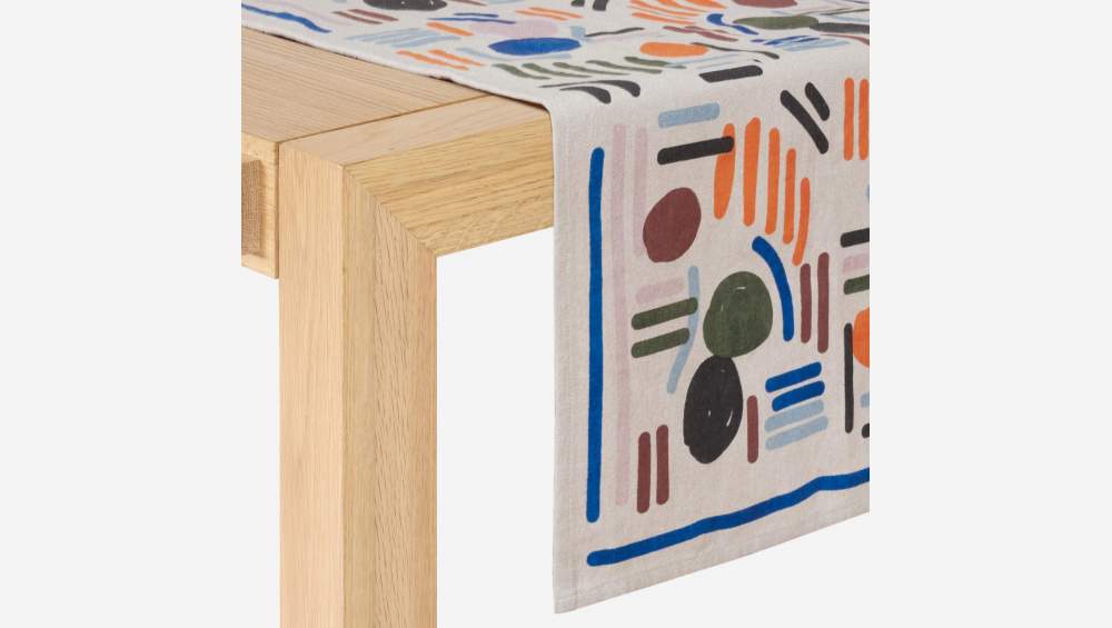 Camino de mesa de Algodón – 50 x 150 cm – Diseño by Floriane Jacques