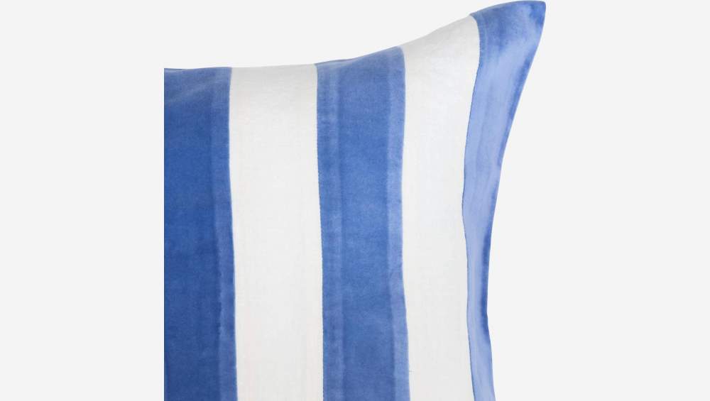 Almofada em linho - 45 x 45 cm - Azul
