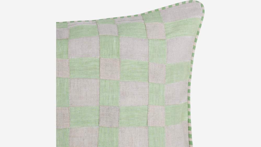 Cuscino in lino - 40 x 60 cm - Verde