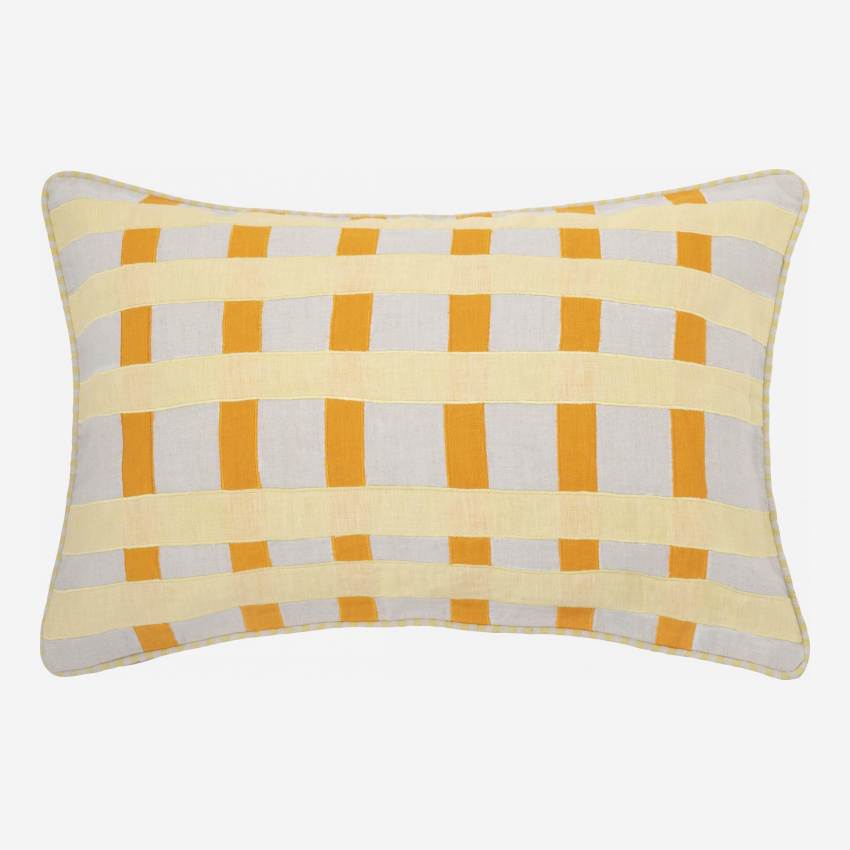 Cuscino in lino - 40 x 60 cm - Arancione