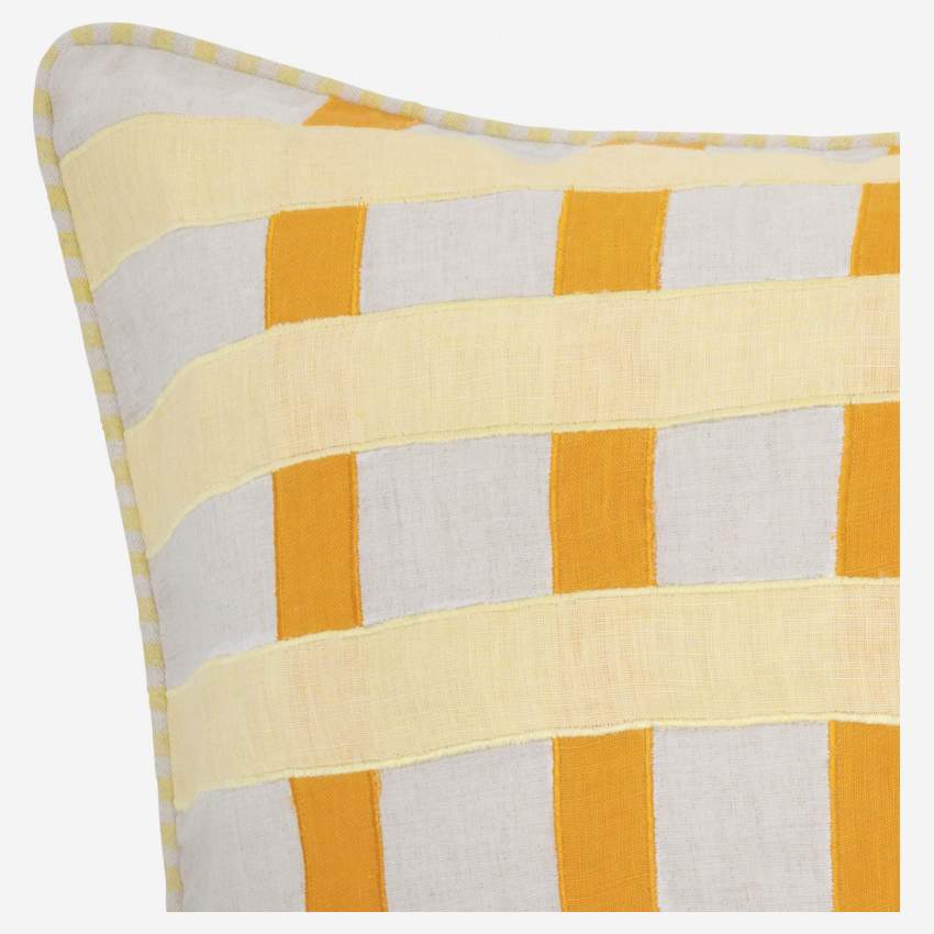 Cuscino in lino - 40 x 60 cm - Arancione