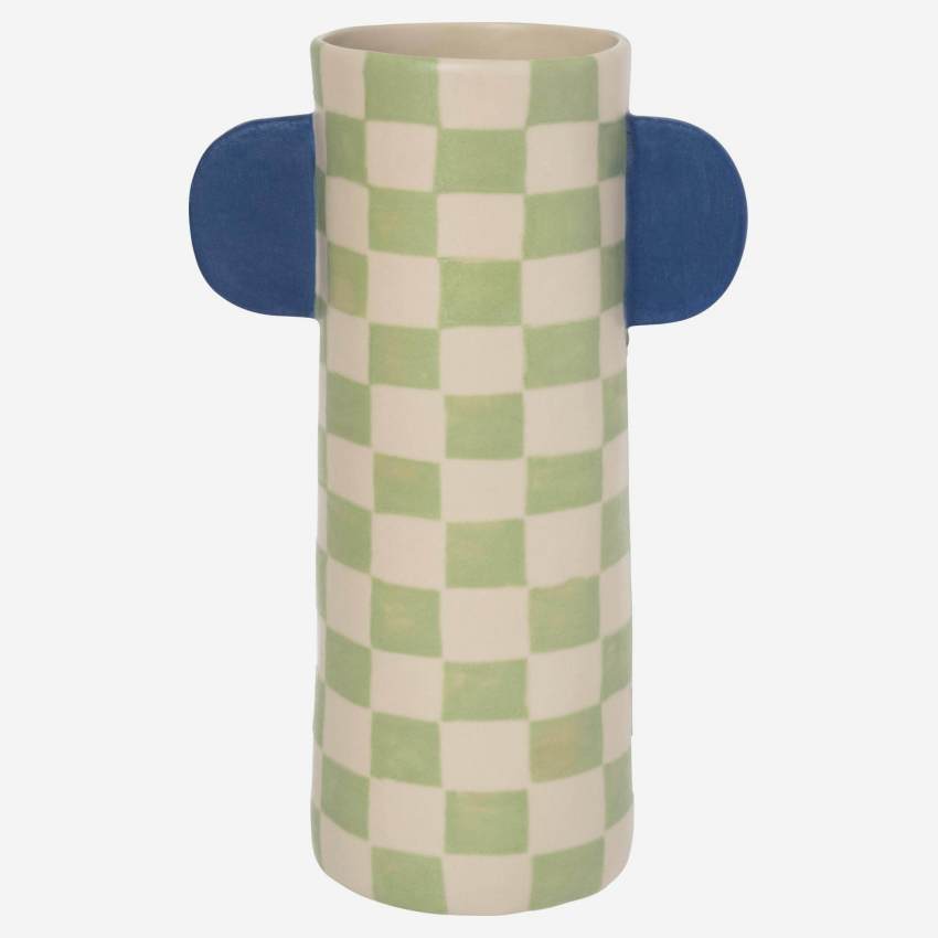Vase aus Sandstein - 25,5 cm - Bunt