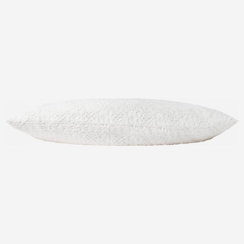 Federa in cotone crochet - 65 x 65 cm - Bianco