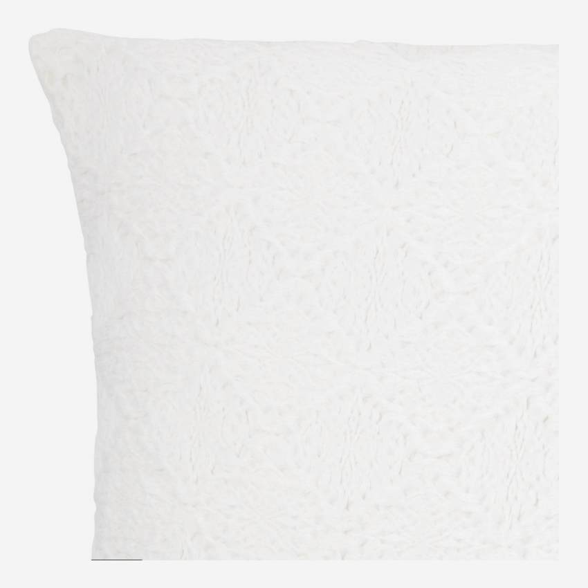 Kopfkissenbezug aus Baumwolle - 65 x 65 cm - Weiß