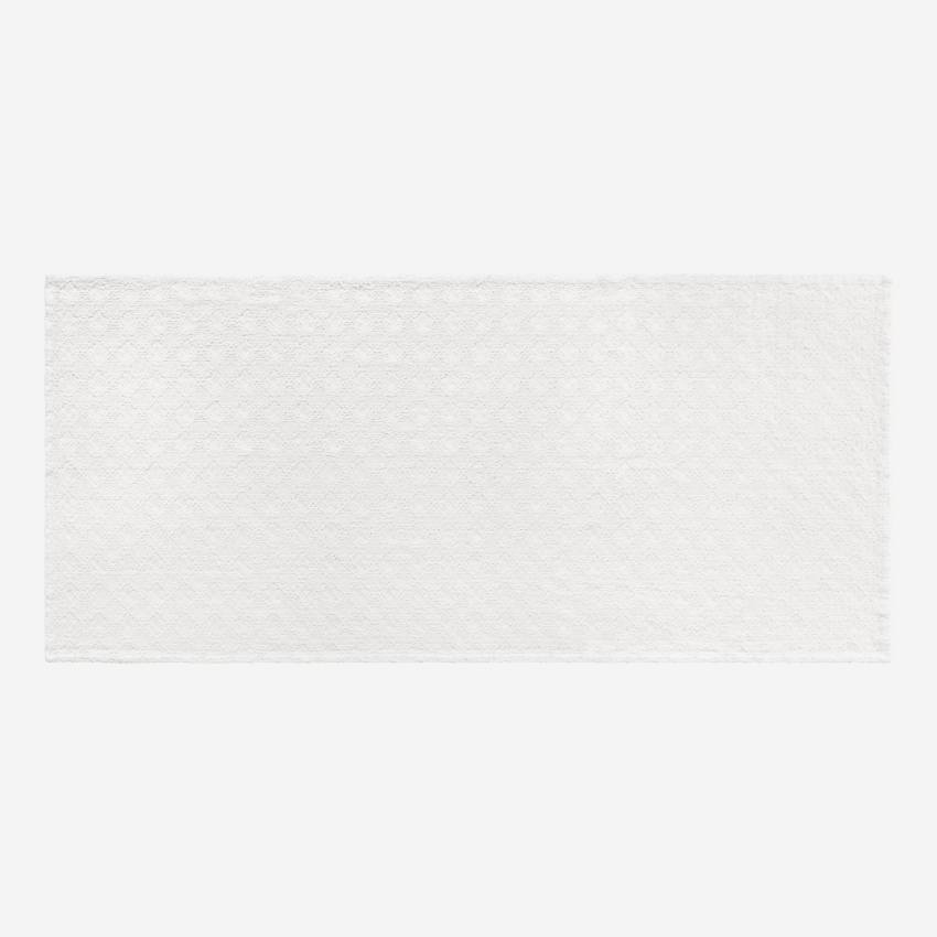 Colcha em algodão croché – 90 x 220 cm – Branco