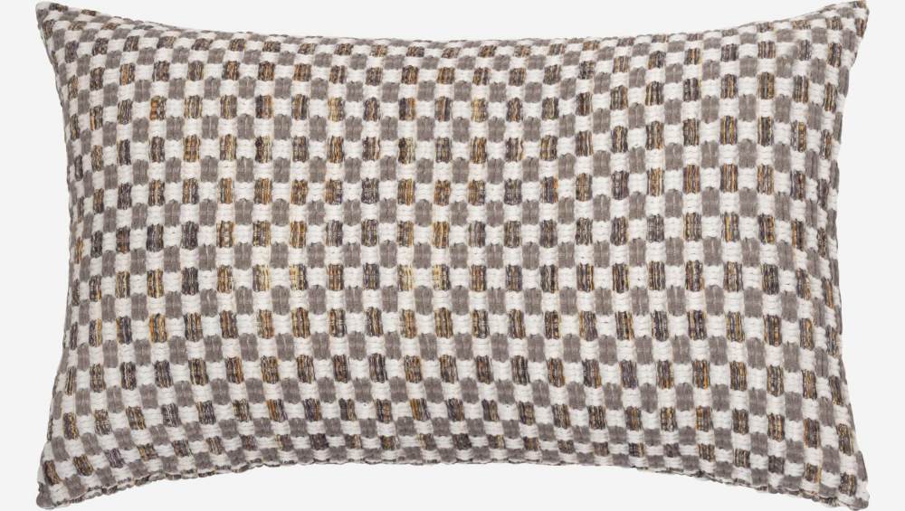 Funda de almohada de algodón jacquard – 50 x 80 cm – Verde